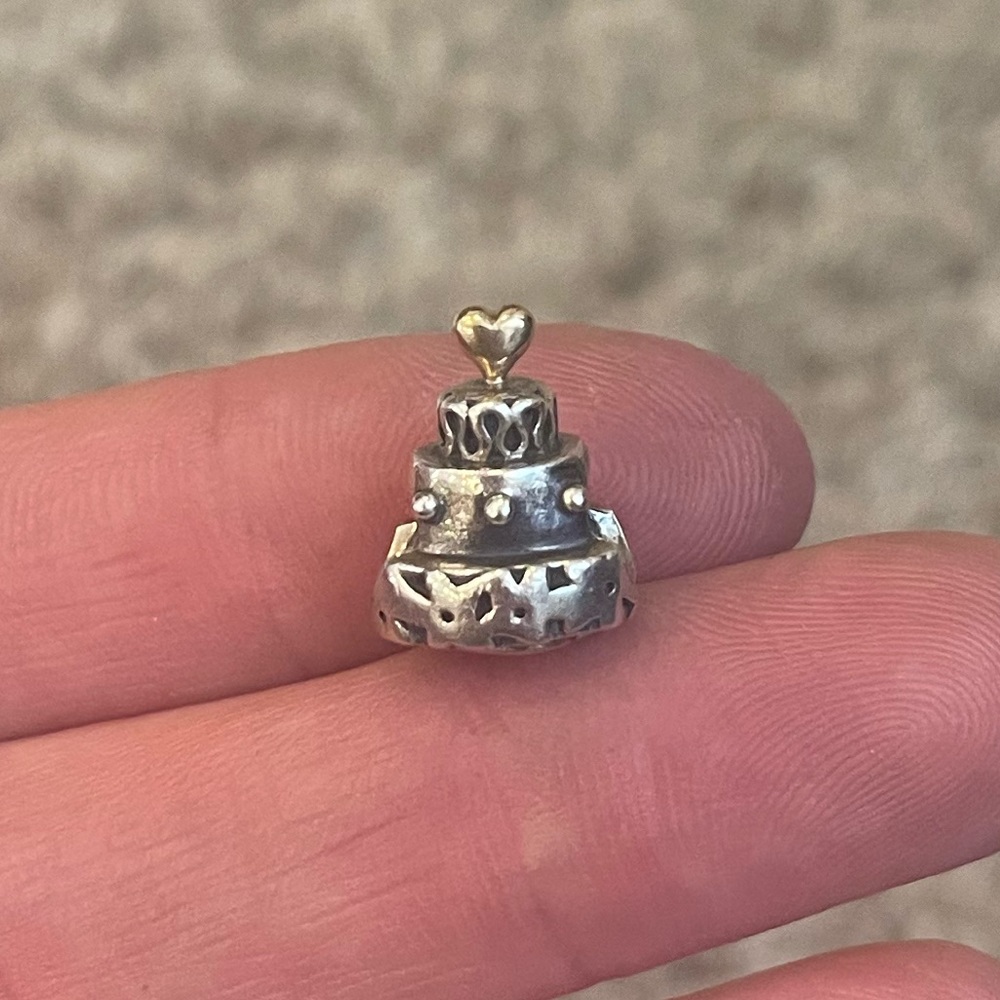 Pandora wedding cake charm